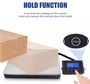 180Kg/50g Digital <b>Large</b> Capacity Weighing Platform Scales for Postal Industrial Commercial Shop Kitchen Letter Parcels Postal - Product Image 2