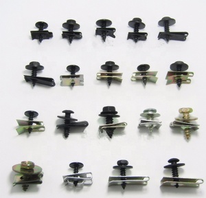 Kit de tornillos de cubierta de cabeza hexagonal de tornillo autorroscante de guardabarros/parachoques de coche negro - Product Image 3