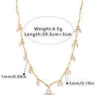 Collier et bracelet en acier inoxydable tendance pour femmes Novirassine, bijoux en perles, style populaire recommandé par les influenceuses