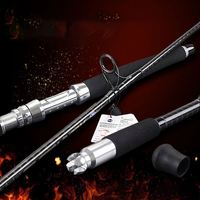 Topline 2.3m fibre de carbone haute qualité POPPER ROD pour la pêche en haute mer Fuji Reel Seat GT Popping Canne à pêche