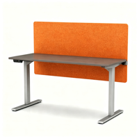 Cloison de bureau acoustique 100% PET, panneau uni à fixation par pince, NRC 0.9, cloison de bureau moderne, vente en gros