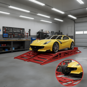 Rampas hidráulicas para autos de 10000 libras de capacidad, elevador de servicio automotriz de alta resistencia para reparación y mantenimiento de vehículos, paquete de 1 par - Product Image 2