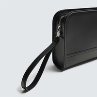 Tas Clutch Pria Desain Baru Kulit PU Multifungsi Dompet Uang Receh Kapasitas Besar Tas Clutch Pergelangan Tangan untuk Pria