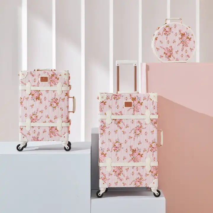 Luxury travel bags luggage set for ladies TSA lock travel luggage