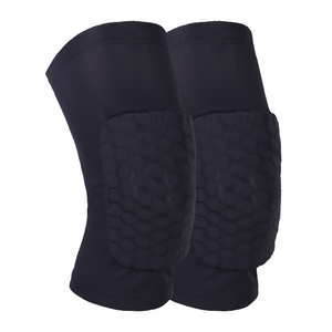 Customized Logo Dance Wrestling Sports Protective Gear Non-<b>Slip</b> Elastic Anti-bump Honeycomb Thick Spandex <b>Nylon</b> Knee Pads - Product Image 1