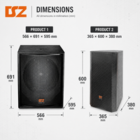 Système de sonorisation professionnel, enceintes Line Array, double subwoofer 12 pouces et 18 pouces pour événements, fêtes et spectacles