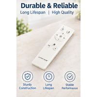 Télécommande vocale Air Mouse programmable et personnalisable IR RF 2.4G à 10 boutons, code roulant blanc, pour DSTV, piles AAA, portée 10m