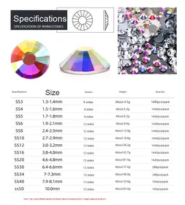 Venta al por mayor a granel brillo oscuro Hotfix diamantes de imitación apliques de diamantes de imitación de cristal para camisas Bikinis zapatos-para diseño de cristales de transferencia - Product Image 5