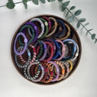 2025 nouvelle mode Simple haut de gamme élastique tressé perle cheveux cravate couleur unie cheveux corde multicolore combinaison bandeau pour les femmes