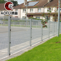 Anping Clôture en treillis soudé galvanisé à chaud de 1.8m avec grille triangulaire BRC