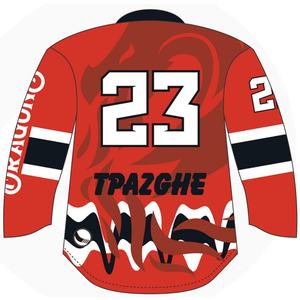 Maillots de hockey sur glace BETHERIVAL, blancs, taille 5XL, col en dentelle - Product Image 2