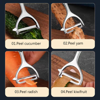 Premium Y Dunschiller Zinklegering Groenteschiller Handmatige Snijmachine Met Antisliphandvat