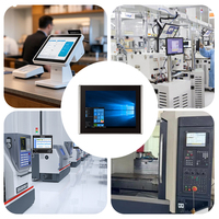 12.1Inch Embedded Capacitive Touch Industrial Computer Waterproof IP65 Intel J6412 Fanless All-in-One Panel Pc