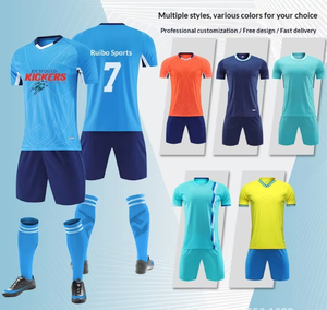 Traje de Fútbol Deportivo de Verano, Compra en Grupo, Unisex, Adulto, Manga Corta, Estampado, Traje de Entrenamiento, Uniforme de Equipo de Competición para Estudiantes - Product Image 3