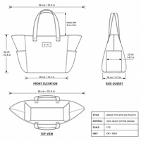Sac fourre-tout en toile noire surdimensionné en gros, sac à bandoulière en coton foncé uni avec larges sangles en sangle, sac écologique pour la plage, les voyages et le shopping
