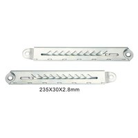 Support télescopique coulissant réglable 235 mm à 10 dents pour meubles, charnière de maintien, support coulissant, réglage d'angle, verrouillage