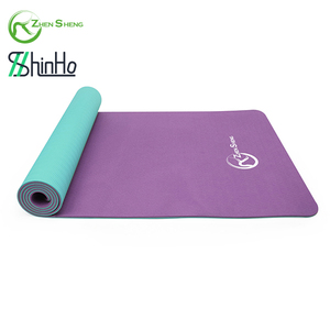 Tapete de <span class=keywords><strong>Yoga</strong></span> TPE Antideslizante y Antitranspirante de 6mm/5mm, Ecológico y Personalizable en Color, Marca Zhensheng, <span class=keywords><strong>para</strong></span> Pilates y Estiramiento en Casa - Product Image 5