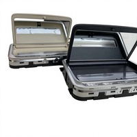 Miroir de maquillage LED portable pour voiture, accessoires intérieurs de voiture