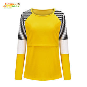 Vêtements de maternité <span class=keywords><strong>Mama</strong></span>, chemisiers à manches longues, col en V, hauts d'allaitement, vêtements de <span class=keywords><strong>grossesse</strong></span> - Product Image 5