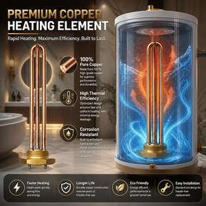 Elemento Riscaldante a Immersione in Rame a Doppio Tubo 220V 3000W con <span class=keywords><strong>Termostato</strong></span> per <span class=keywords><strong>Caldaia</strong></span> Commerciale, Prezzo Competitivo - Product Image 5