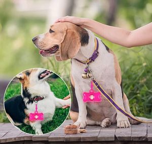 Support de sacs à déjections canines en forme d'os avec logo personnalisé, très vendu, pour extérieur, distributeur de sacs à déjections canines biodégradables - contient 1 rouleau de sacs - Product Image 2
