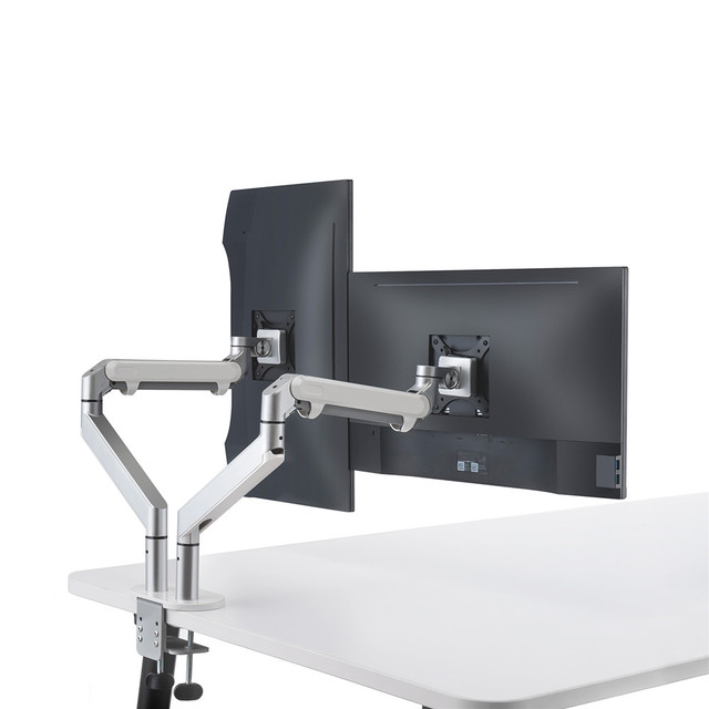 Double Monitor Desk Holder Adjustable Swivel Monitor Stand Dual Monitor Arm and Laptop Holder