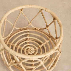 Cesta de Mimbre de Tejido Abierto Multiusos para Ropa Sucia, Juguetes y Decoración de Plantas – Artesanía Vietnamita Ecológica - Product Image 3