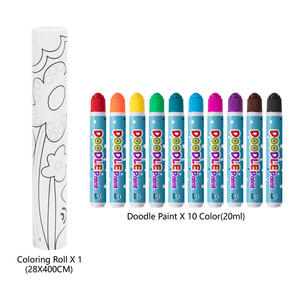 Pennelli per Graffiti Impermeabili, Resistenti all'Olio, Non Tossici, Set di Pennelli per Bambini, Penne per Acquerello Fai-da-Te, Set per Disegno su Mappa a Scorrimento - Product Image 3