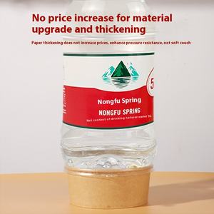 Ciotola di carta usa e getta con stampa personalizzata con coperchi, ciotola di carta per insalata Kraft rotonda biodegradabile - Product Image 4