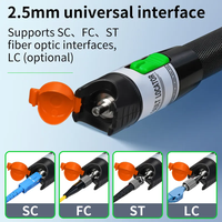 Lápiz de Luz Roja Recargable para Fibra Óptica FTTH, VFL 15/30/50mw, Probador de Cable de Fibra Óptica, Localizador Visual de Fallas