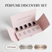 Coffret Découverte de Parfums de Luxe Personnalisable et Recyclable - Kit d'Échantillons Rigide Haut de Gamme avec Emplacements Découpés avec Précision, Impression HD et Gaufrage - Vente en Gros