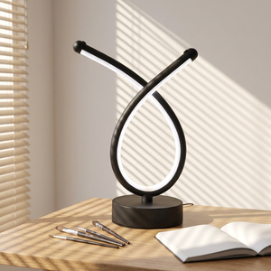 Lampe de bureau LED réglable YONGZE, style moderne et minimaliste, alimentation USB, lumière ambiante flexible, intensité variable, écologique, en aluminium - Product Image 1