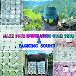 Grands pots de crème pour le corps de luxe 150G Ronds givrés avec vis 4Oz 8Oz Pots de crème pour cheveux avec couvercles en plastique pour les soins de la peau Rouge à lèvres - Product Image 5