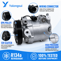 Compresseur de climatisation automobile YLS pour Nissan Almera Primera P10 P11 2.0 SR20DE OE 92600 2J203 CR14 6PK 12V R134a