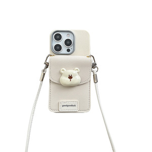 <span class=keywords><strong>Coque</strong></span> de téléphone portable en TPU avec motif d'ours de dessin animé, avec <span class=keywords><strong>cordon</strong></span>, antichoc, pour femmes - Product Image 5