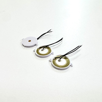 Sonotrode piézoélectrique mince passif SWT personnalisé à haut niveau sonore 16 mm 2,5 kHz avec fils tressés noirs pour petits appareils électroniques domestiques