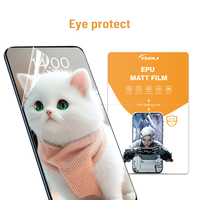 Film protecteur d'écran en hydrogel transparent mat anti-traces de doigts avec logo personnalisé pour les réseaux de services de réparation de téléphones