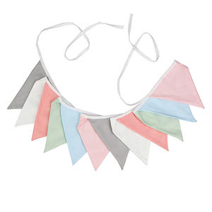 Olorful enennant llags ananner astastel ececor RIC Abric ririangle lag para Party Decoration - Product Image 3