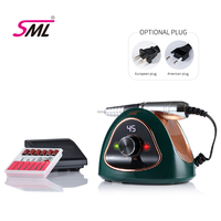 Perceuse à ongles SML 2025 M15 haute vitesse 45000 tr/min 68W, polisseuse à ongles avec certification CE et ROHS pour salon et domicile