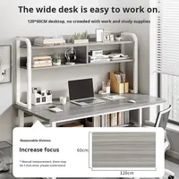 Ensemble bureau, bibliothèque et chaise intégrés, bois, style moderne minimaliste, bureau d'étude et d'écriture pour le bureau à domicile