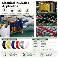 Cinta de PET de Alta Temperatura, Cinta Mara de 0.06-0.15mm, Resistente al Calor hasta 130°C, para Marcado de Transformadores Eléctricos