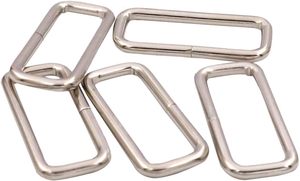 Metal Rectangle Ring Buckles Square Strap Webbing Belt Rings For Bag <b>Purse</b> Non Welded X Inch - Product Image 4