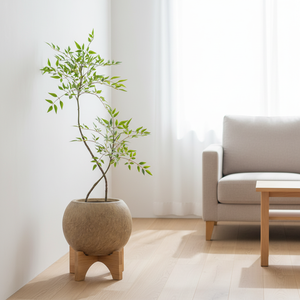 Pot de fleurs d'intérieur en terre de magnésium pour hôtel, grand modèle, style antique, pour salon, avec drainage, pour rebord de fenêtre, ornements d'automne - Product Image 2