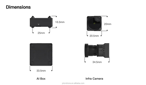 Caméra FPV CADDXFPV Infra 0 Lux Vision Nocturne 1500TVL Super WDR Améliorée par IA Faible Latence 20ms pour Course FPV Avion <span class=keywords><strong>Vol</strong></span> Nocturne - Product Image 6