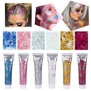 ROSE TOUCH – Coffret de 6 Gels Scintillants Minéraux <span class=keywords><strong>pour</strong></span> le Corps, Effet Holographique, Gros <span class=keywords><strong>Paillettes</strong></span> <span class=keywords><strong>pour</strong></span> Visage, Yeux et Cheveux, Longue Tenue, Imperméable, Idéal Festivals, Guangzhou - Product Image 1