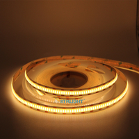 Barra de luz LED bicolor CCT COB, 24V, 12V, cinta Flexible FOB COB, blanco cálido, 2700-6500K, Color regulable, atenuador RF, lámpara de cobre