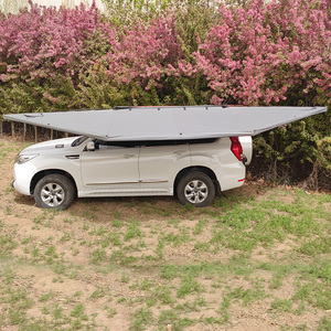 Caja de aluminio para acampar al aire libre Coche 180 grados <span class=keywords><strong>Toldo</strong></span> independiente Foxwing <span class=keywords><strong>Toldo</strong></span> independiente <span class=keywords><strong>Toldo</strong></span> de 180 grados con luces - Product Image 2