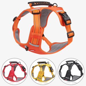 Harnais confortable respirant en Polyester pour animaux de compagnie conception réfléchissante de nuit poignées fermes en PVC laisse de chien pour chat chien chat gilets poitrine de chien - Product Image 2