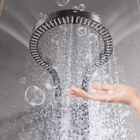 Robinet de douche pluie à affichage numérique en acier inoxydable 5 poignées mitigeur de douche ensemble de douche de luxe en métal pistolet de salle de bain