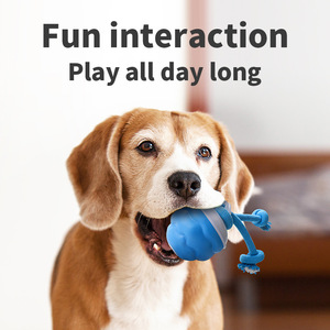 Intelligent Electric Pet Toy <b>Ball</b> Blue Automatic Interactive <b>Dog</b> Cat Entertainment Chew Toy PCTPR Material 203g - Product Image 2